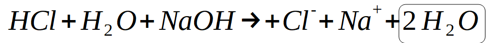 Neutralisation: combinaison des ions