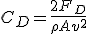 Calcul empirique du coefficient de traînée