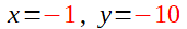 Solution système d'équations